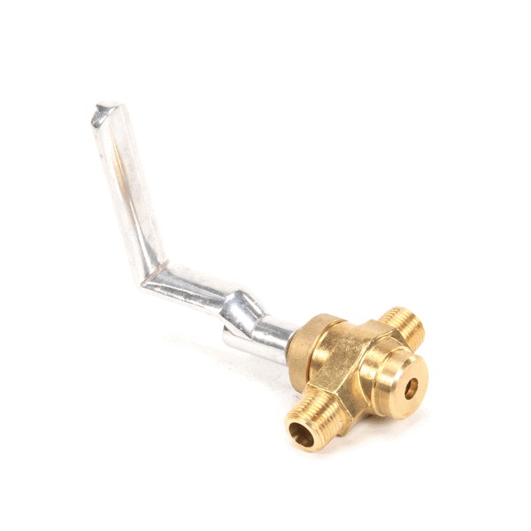 (image for) Town Foodservice Equipment 226104M 1/2M X 1/2M NPT BRASS GAS VALVE W/ L HDL